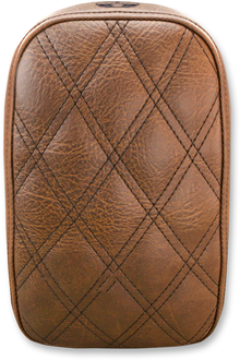SADDLEMEN Detachable Pillion Pad - Lattice Stitched - Brown SA1025