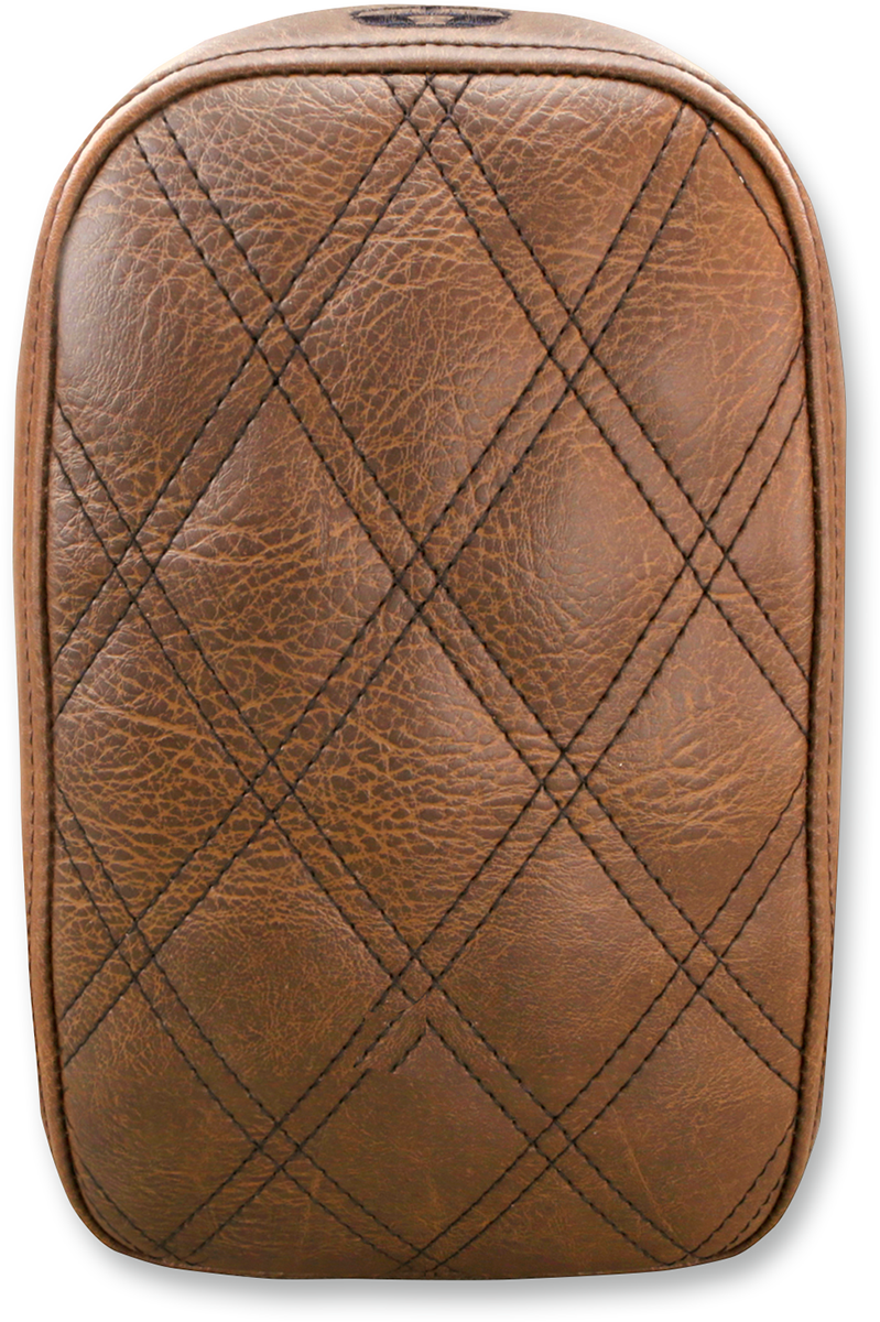 SADDLEMEN Detachable Pillion Pad - Lattice Stitched - Brown SA1025