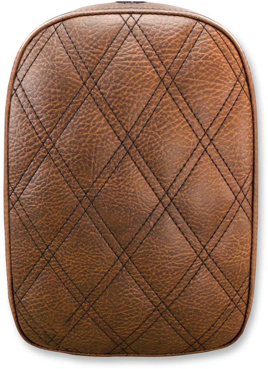 SADDLEMEN Detachable Pillion Pad - Lattice Stitched - Brown SA1026