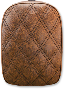 SADDLEMEN Detachable Pillion Pad - Lattice Stitched - Brown SA1026