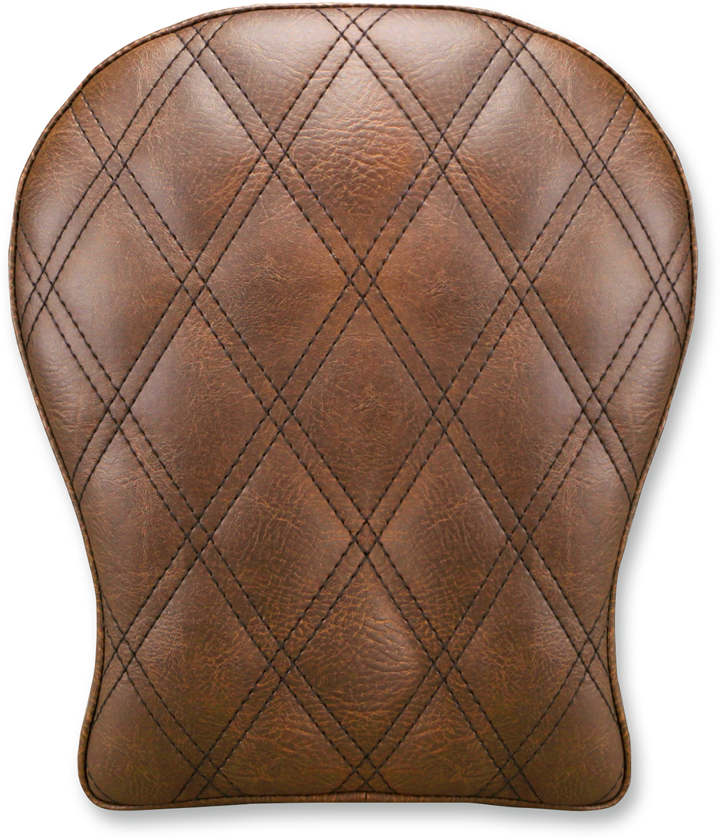 SADDLEMEN Detachable Pillion Pad - Lattice Stitched - Brown SA1027