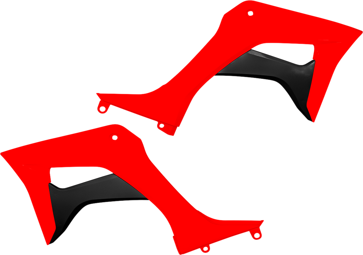 UFO Radiator Shrouds - OEM Red/Black HO05600-999
