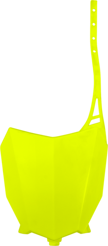UFO Front Number Plate - Florescent Yellow HO05602-DFLU