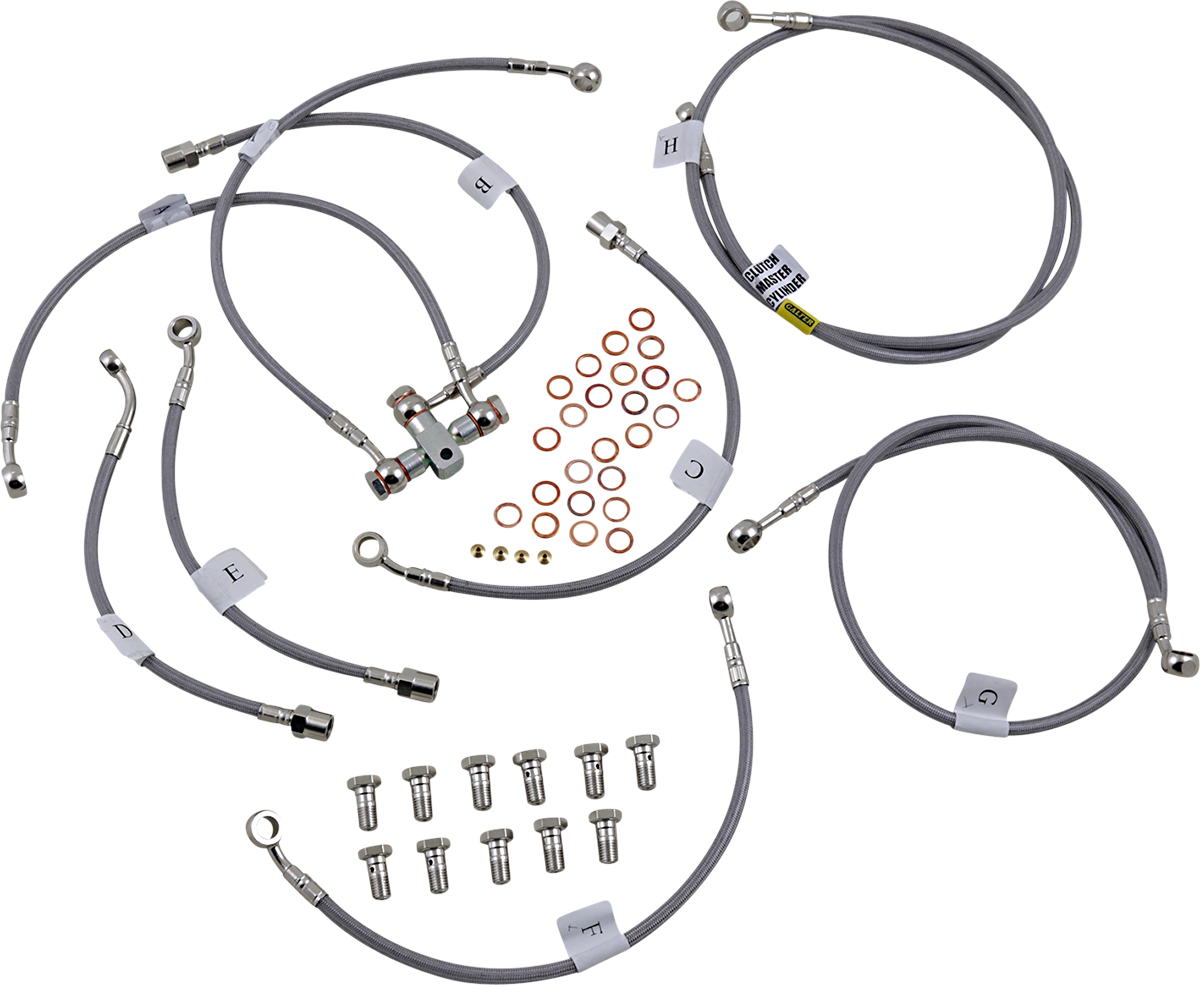 GBRAKES Brake Line - Stainless Steel FK003D420-9