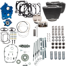 S&S CYCLE 124" Power Package - Gear Drive - Highlighted Fins - Chrome Pushrod Tubes - 107" M8 310-1053A