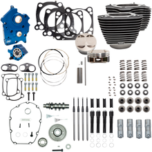 S&S CYCLE 124" Power Package - Gear Drive - Highlighted Fins - Black Pushrod Tubes - 107" M8 310-1058A