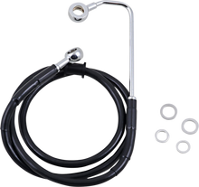 DRAG SPECIALTIES Brake Line - +6" - Black - '15-'17 Softail 618299-6BLK