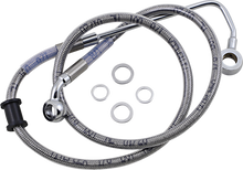 DRAG SPECIALTIES Brake Line - +4" - Stainless Steel - '15-'17 Softail 618302-4