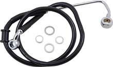 DRAG SPECIALTIES Brake Line - +2" - Black - '15-'17 Softail 618302-2BLK