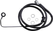 DRAG SPECIALTIES Brake Line - +8" - Black - '15-'17 Softail 618302-8BLK