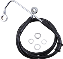 DRAG SPECIALTIES Brake Line - +10" - Black - '15-'17 Softail 618302-10BLK