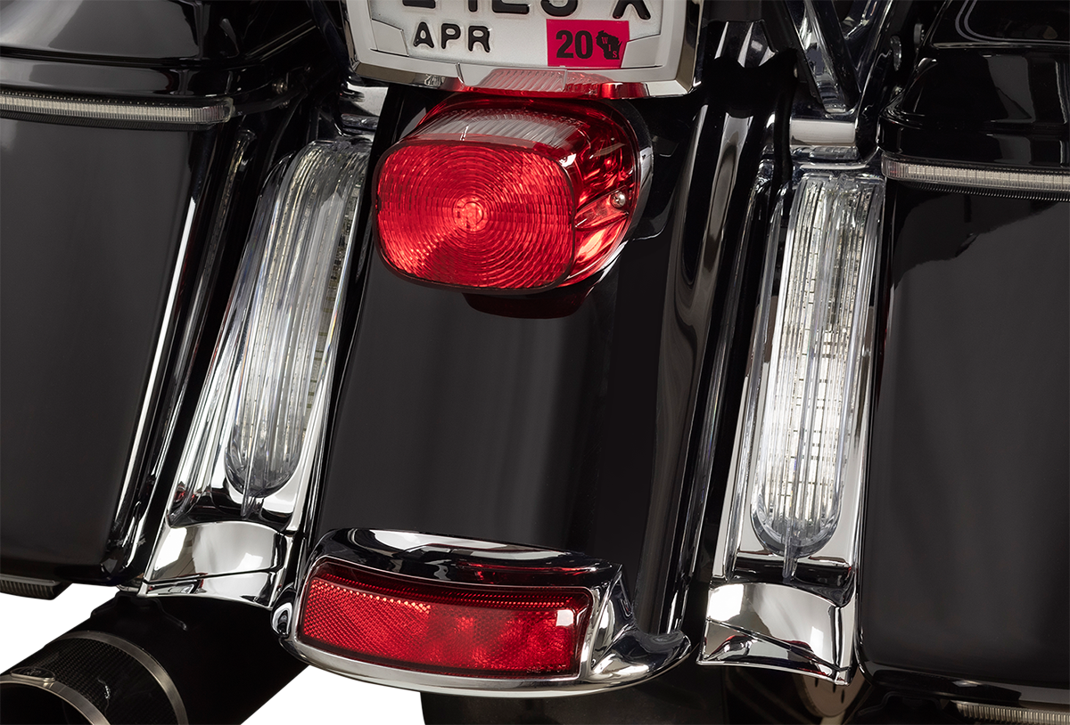 CIRO Filler Panel Light - Clear Lens - Red LEDs - Chrome 40048