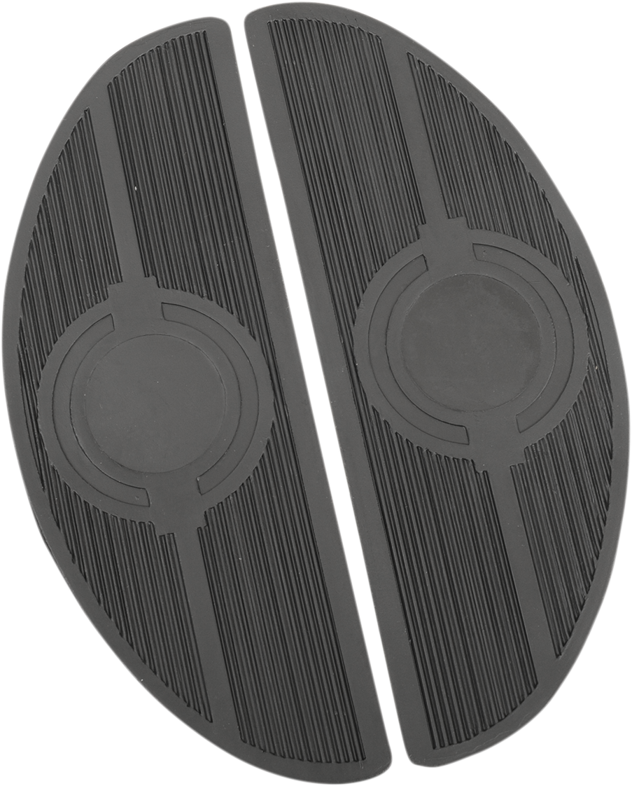 DRAG SPECIALTIES Replacement Floorboard Rubber - Half-Moon 17-0418R-HC4
