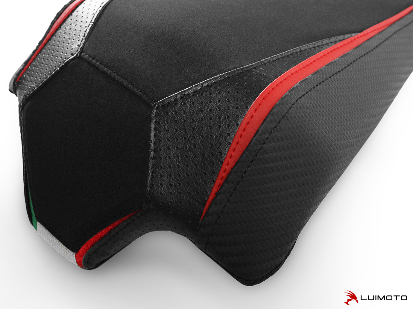LUIMOTO VELOCE Passenger Seat Cover for DUCATI STREETFIGHTER V4 (20-22) / Panigale V2 (20-24)