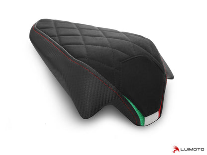 LUIMOTO DIAMOND GREZZO Passenger Seat Cover for DUCATI STREETFIGHTER V4 (20-22) / Panigale V2 (20-24)
