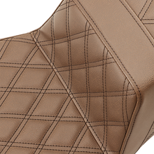 SADDLEMEN Step-Up Seat - Extended Reach - Full Lattice Stitch - Brown - FL '08-'24 808-07B-175BREX