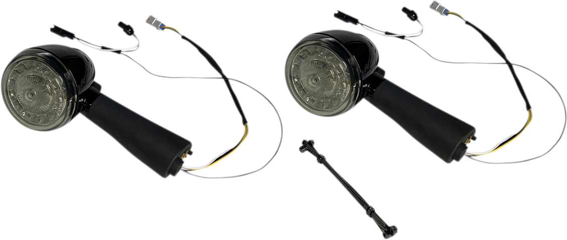 CUSTOM DYNAMICS ProBEAM® LED Turn Signal - Rear - Black - Scout PB-SCOUT-RR-BS