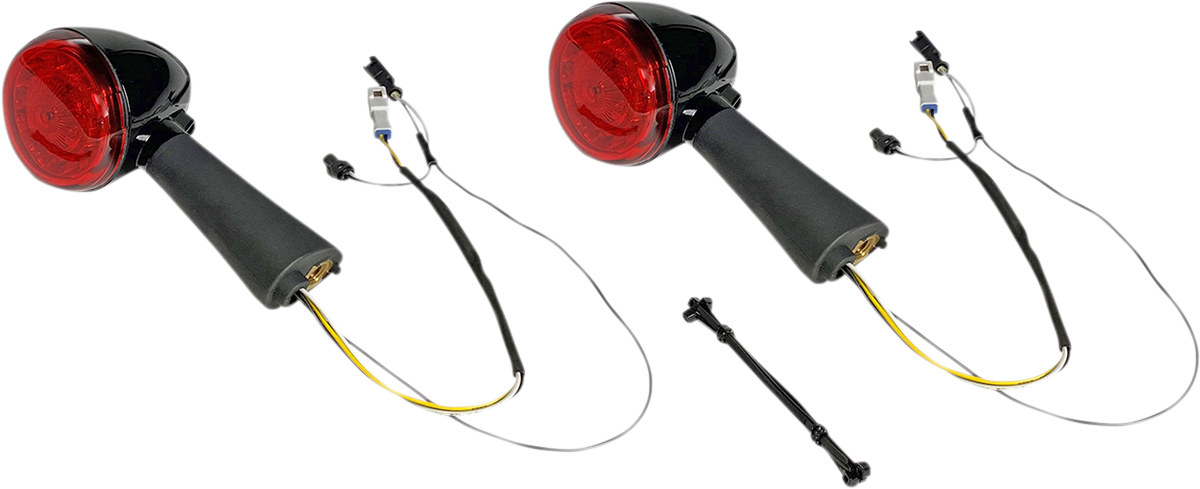 CUSTOM DYNAMICS ProBEAM® LED Turn Signal - Rear - Black - Scout PB-SCOUT-RR-BR