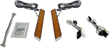 CUSTOM DYNAMICS LED Fork Light - Amber - Chrome CD-FORK-BCM-AC