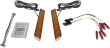 CUSTOM DYNAMICS LED Fork Light - Amber - Chrome CD-FORK-UNV-AC