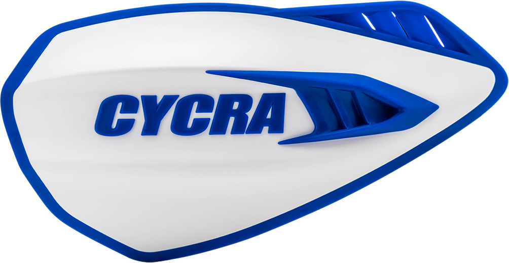 CYCRA Cyclone Handguards - White/Blue 1CYC-0056-232