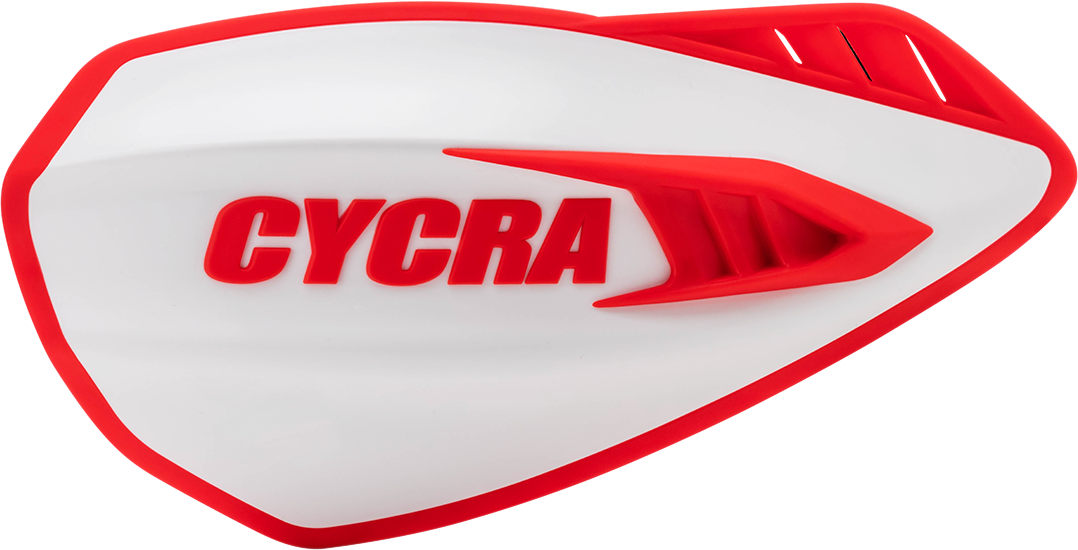 CYCRA Cyclone Handguards - White/Red 1CYC-0056-239