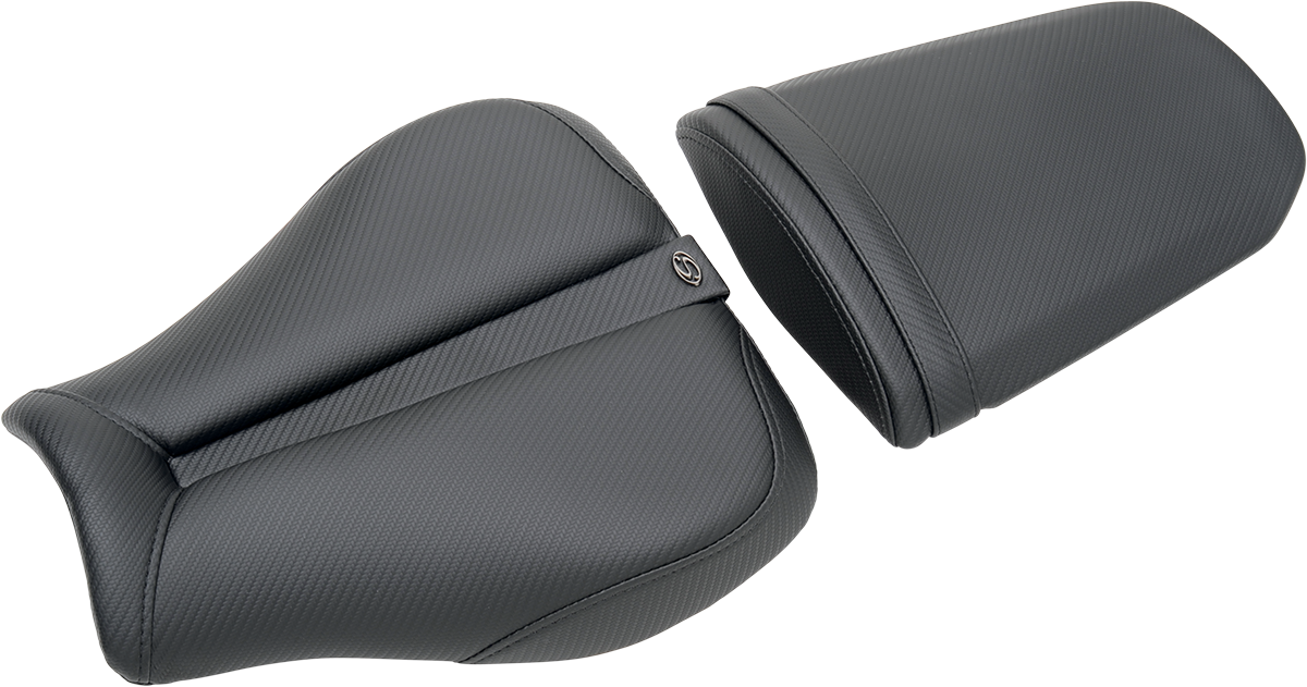 SADDLEMEN Gel Channel™ Track Carbon Fiber Sport Seat - Black - CBR100RR 0810-H013