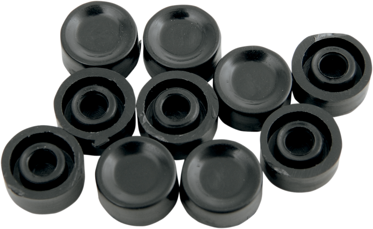 DRAG SPECIALTIES Handlebar Switch Button Caps - Horn/Start - Short - Black 26-0193-BC101