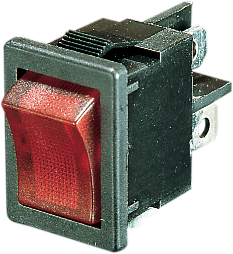 DRAG SPECIALTIES Rocker Switch - Red - On/Off 45-1076-A-BC101