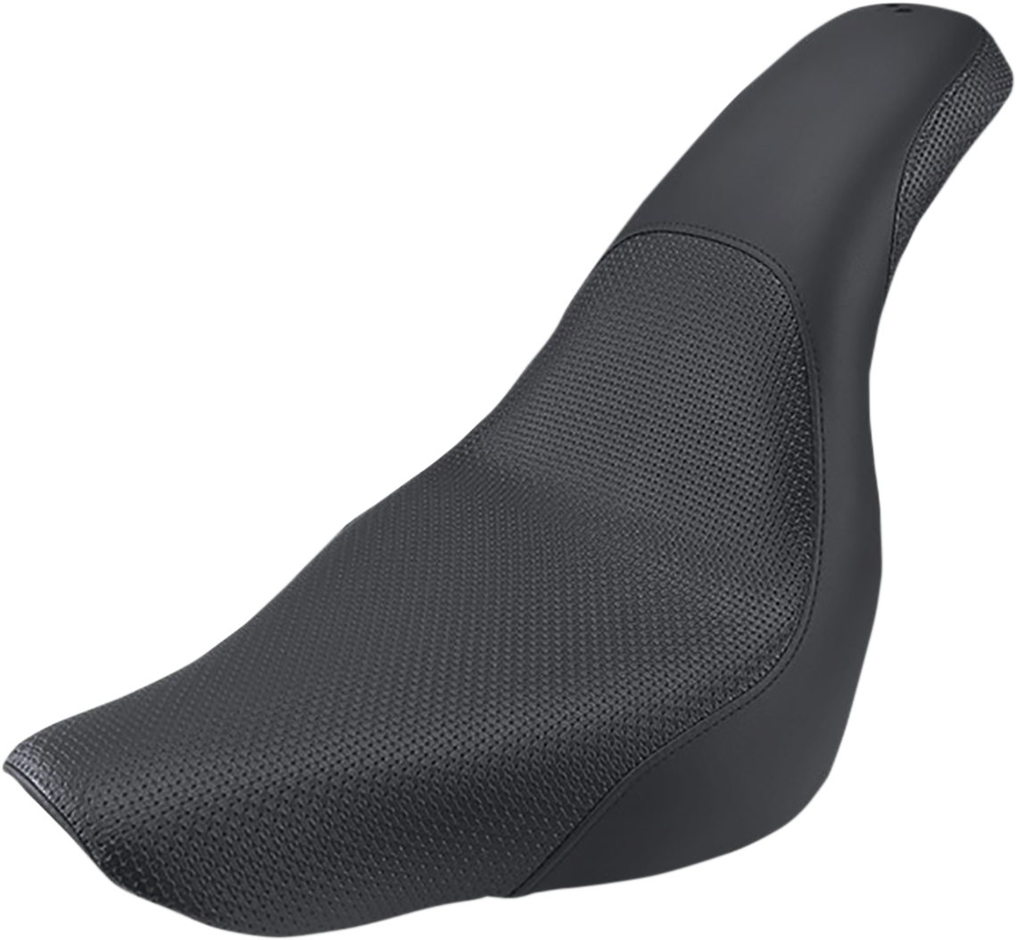 SADDLEMEN Profiler™ Basketweave Seat - Black - FL/FX '18-'24 818-29-147