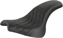 SADDLEMEN Profiler Seat - Front Lattice/Rear Smooth - Black - FXFB/S '18-'23 818-28-149