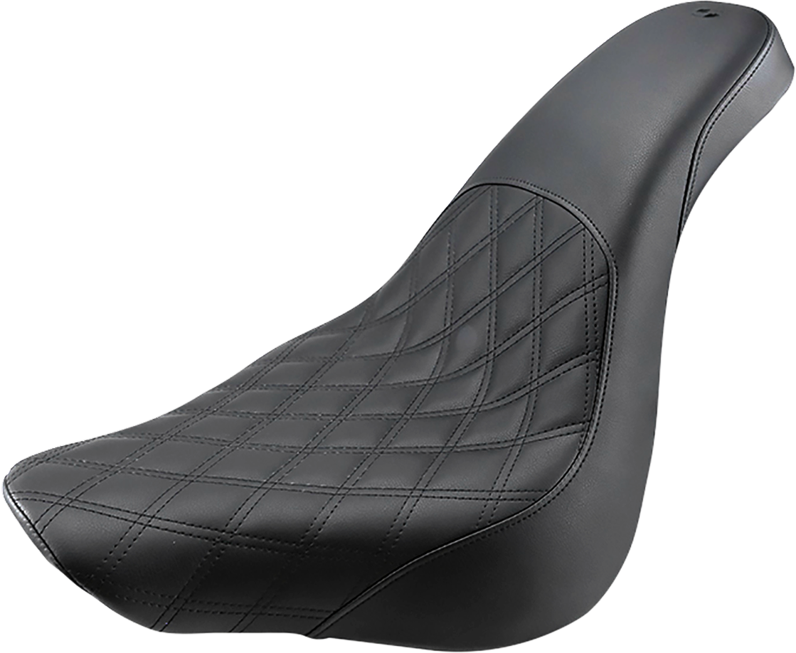 SADDLEMEN Profiler Seat - Front Lattice/Rear Smooth - Black - FL/FX '18-'23 818-27-149