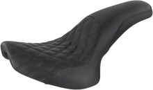 SADDLEMEN Profiler Seat - Front Lattice/Rear Smooth - Black - FL/FX '00-'06 800-01-149