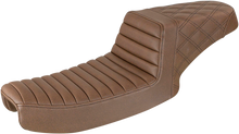 SADDLEMEN Step-Up Seat - Rear Lattice Stitch - Brown 891-04-173BR
