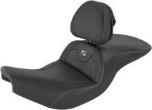 SADDLEMEN Roadsofa™ Seat - Carbon Fiber - With Backrest - Black - Indian I14-07-185BR