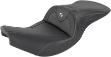 SADDLEMEN Heated Roadsofa™ Seat - Carbon Fiber - Without Backrest - Black I14-07-185HCT