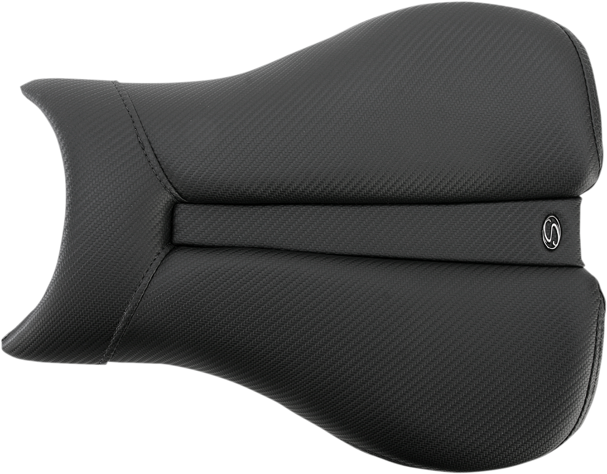 SADDLEMEN Gel Channel™ Track Carbon Fiber Sport Seat - Black - Triumph 0810-T014