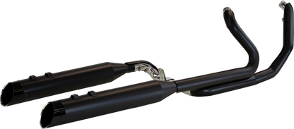 KHROME WERKS 2-Into-2 Two-Step Crossover Header System - Black - FL 200445