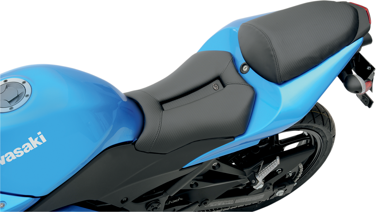 SADDLEMEN Gel Channel™ Track Carbon Fiber Sport Seat - Black - ZX10R 0810-K036