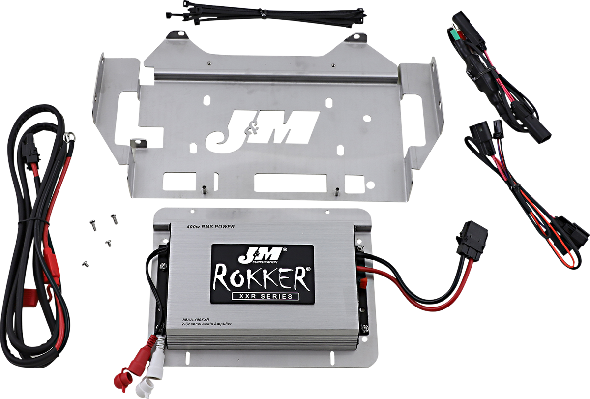 J & M 400 W 2-Channel Amp Kit - '14-'20 Street Glide/Ultra JAMP-400HC14