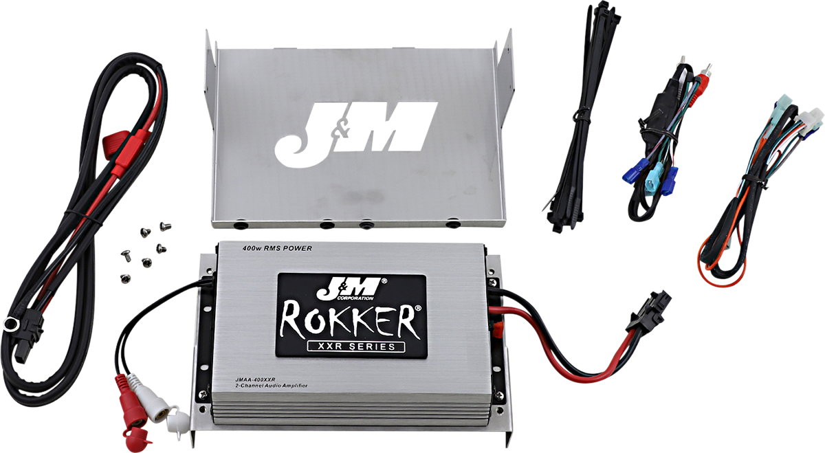 J & M 400 W 2-Channel Amp Kit - '06-'13 Street Glide/Ultra JAMP-400HC06