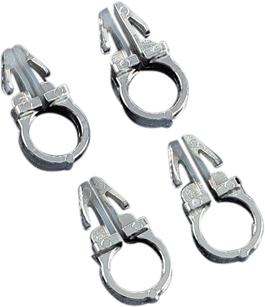 DRAG SPECIALTIES Handlebar Wiring Clips- 3/8" 31-0001-4-HC3