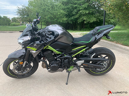 LUIMOTO (Sport) Rider Seat Covers for the Kawasaki Z900 (2020+) - OE seat for US Models AKA Ergo Fit Reduced Reach Seat