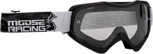MOOSE OFFROAD Qualifier Goggle - Agroid - Stealth - Clear Lens 2601-2653