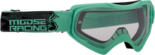 MOOSE OFFROAD Qualifier Goggle - Agroid - Mint - Clear Lens 2601-2657