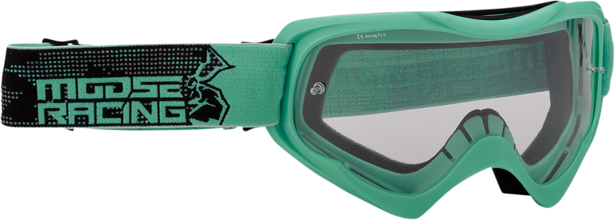 MOOSE OFFROAD Qualifier Goggle - Agroid - Mint - Clear Lens 2601-2657