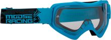 MOOSE OFFROAD Qualifier Goggle - Agroid - Blue - Clear Lens 2601-2659