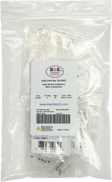 K&S TECHNOLOGIES Wire Connector - 20PK - AWG 26-24 03-0021