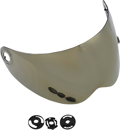 BILTWELL Lane Splitter Shield - Gen 2 - Gold Mirror 1112-222
