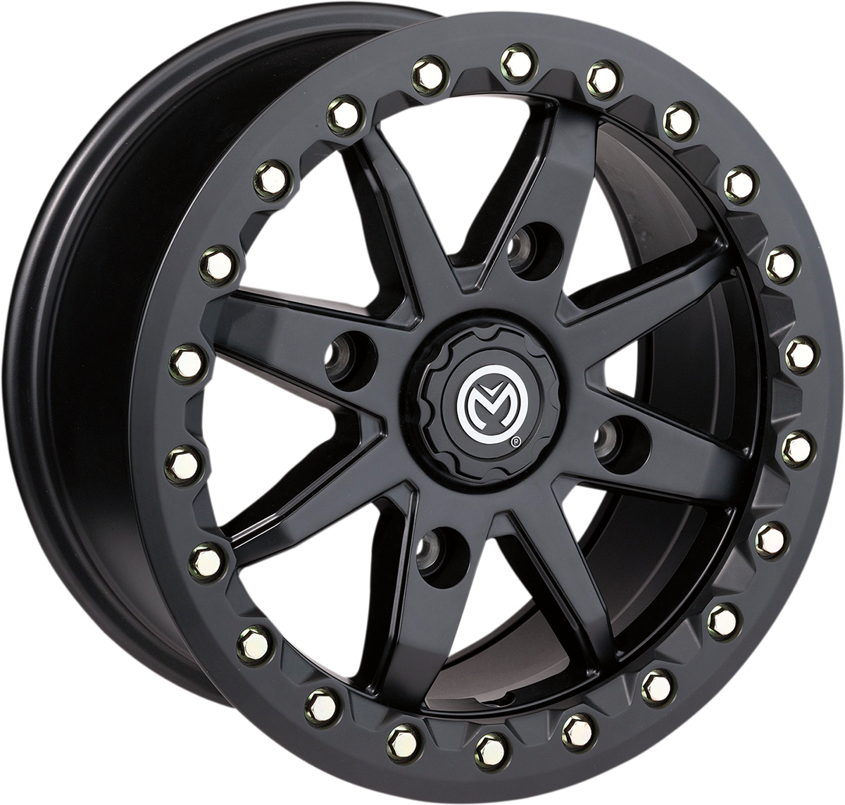 MOOSE OFFROAD Wheel - 544X Beadlock - Front/Rear - Black - 14x7 - 4/110 - 5+2 544BL147110SB54